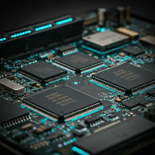 KI-Technologie Platine als Symbol für Automatisierung