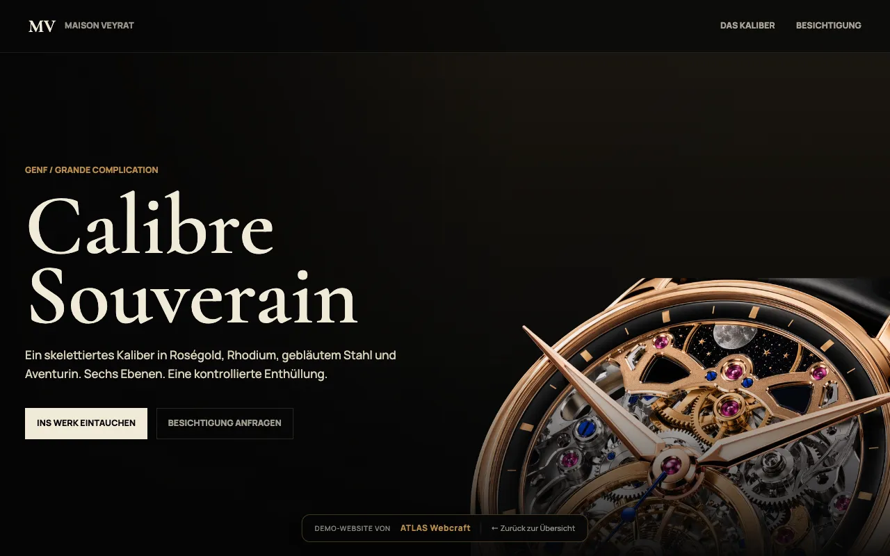Haute Horlogerie Demo Desktop